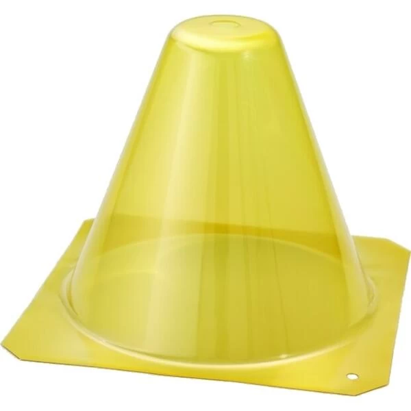 Kunstof PET Plantenhoed - Geel - Set Van 12 Stuks