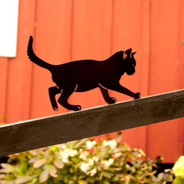 Silhouette Balancerende Kat - Decoratief - Afbeelding 2